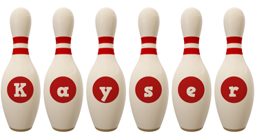 Kayser bowling-pin logo
