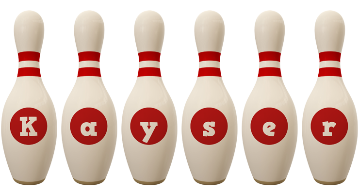 Kayser bowling-pin logo