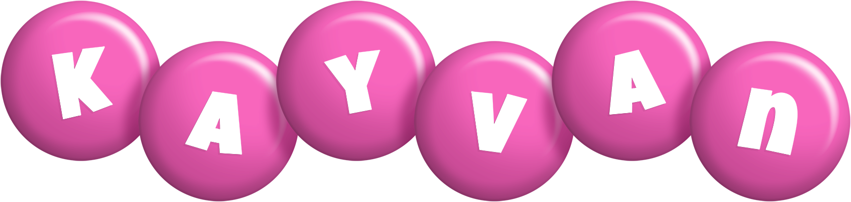 Kayvan candy-pink logo