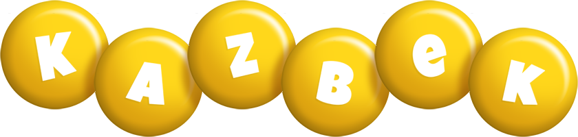 Kazbek candy-yellow logo