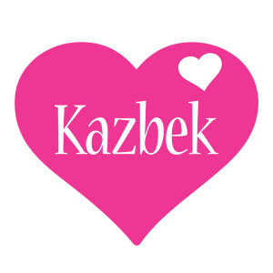 Kazbek love-heart logo
