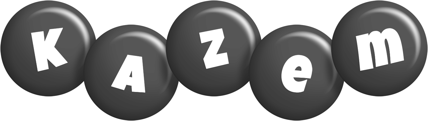 Kazem candy-black logo