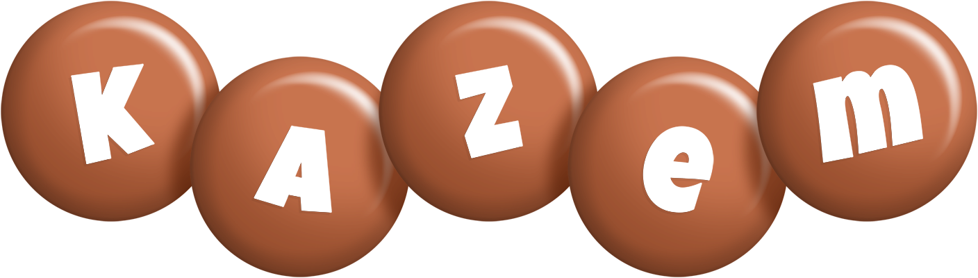Kazem candy-brown logo