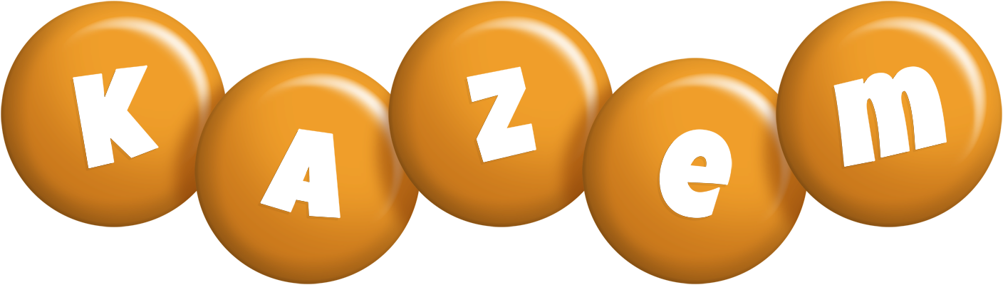 Kazem candy-orange logo