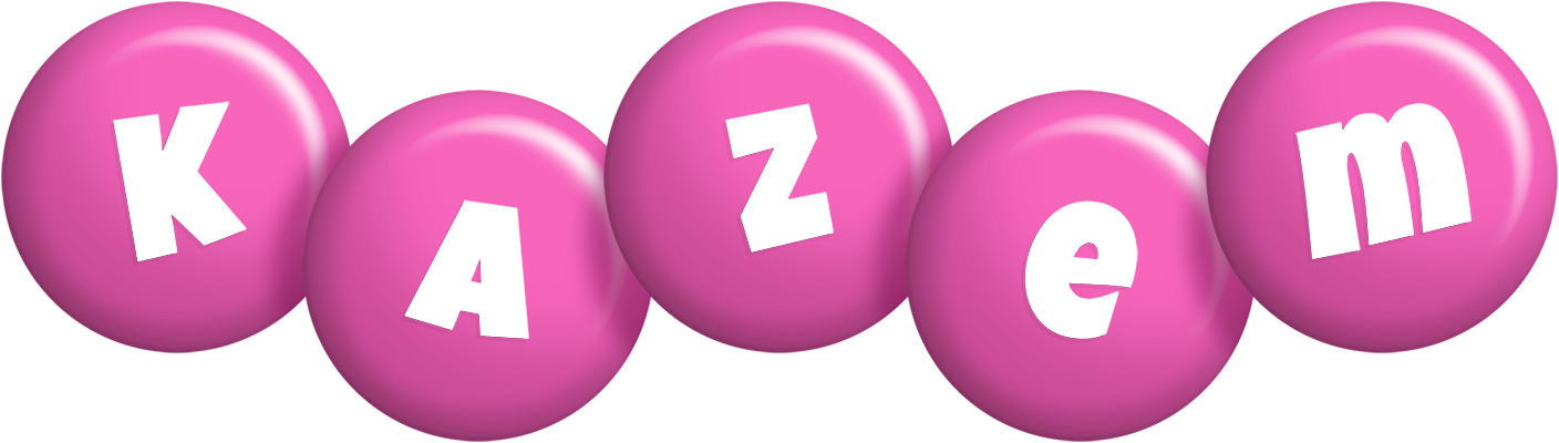 Kazem candy-pink logo