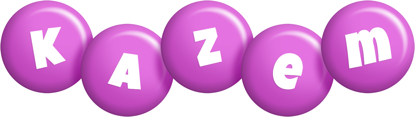 Kazem candy-purple logo