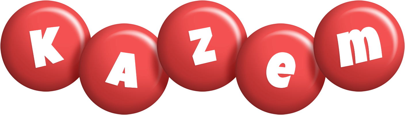 Kazem candy-red logo