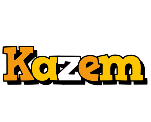 Kazem cartoon logo