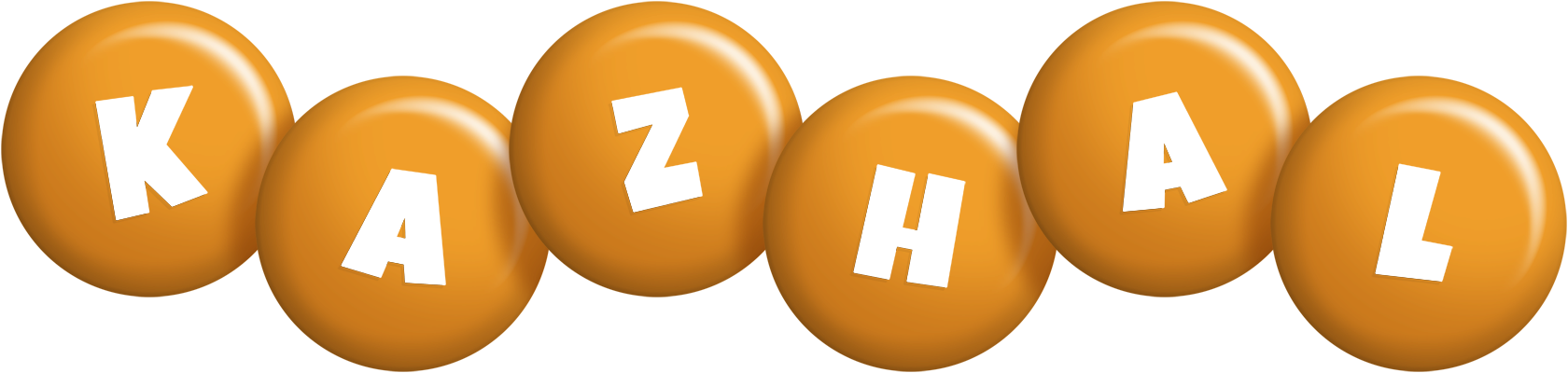 Kazhal candy-orange logo