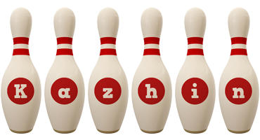 Kazhin bowling-pin logo