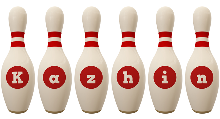 Kazhin bowling-pin logo