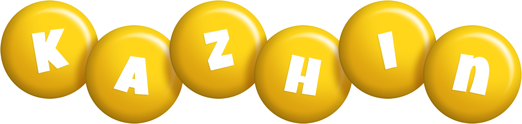 Kazhin candy-yellow logo