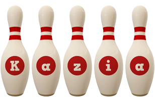 Kazia bowling-pin logo