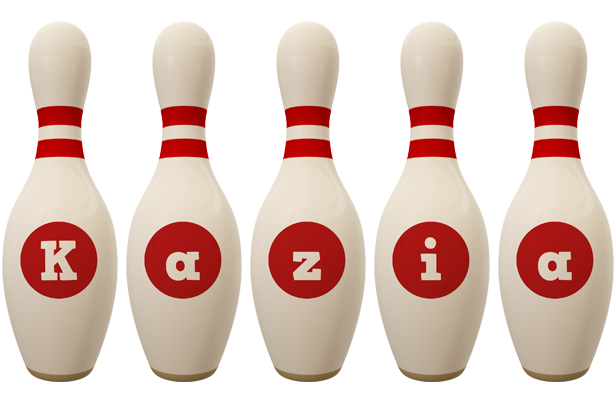 Kazia bowling-pin logo