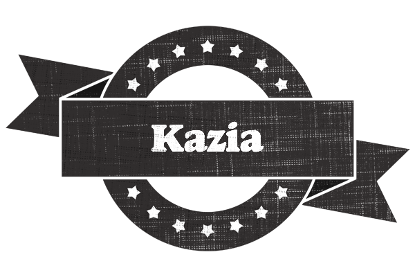 Kazia grunge logo