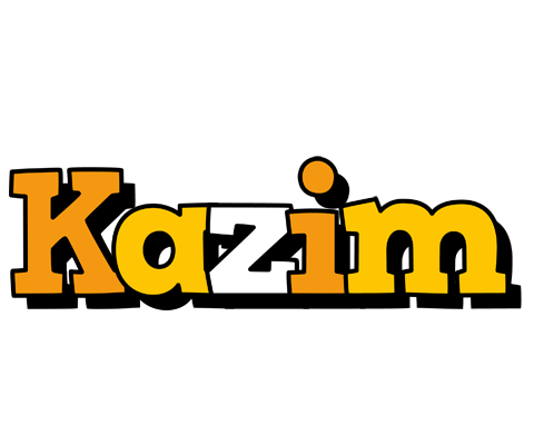 Kazim cartoon logo