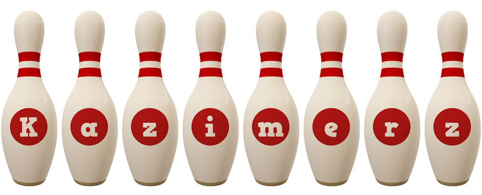 Kazimerz bowling-pin logo