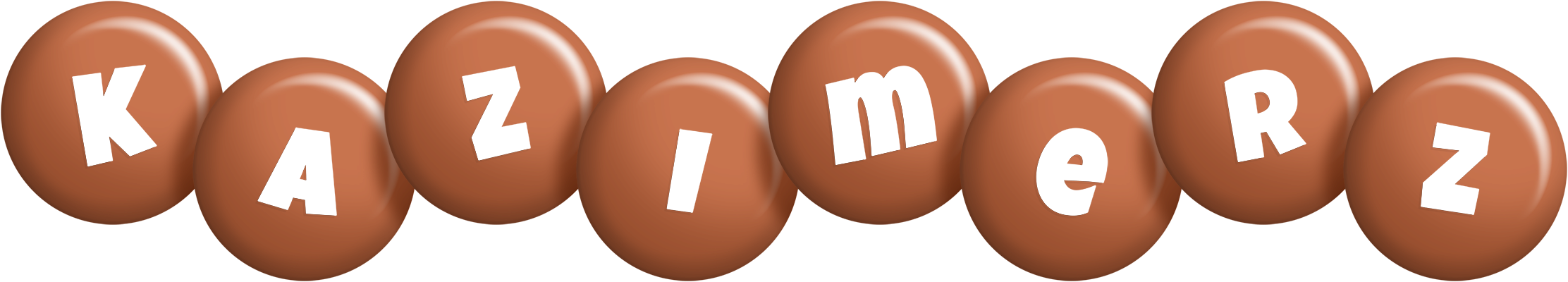 Kazimerz candy-brown logo