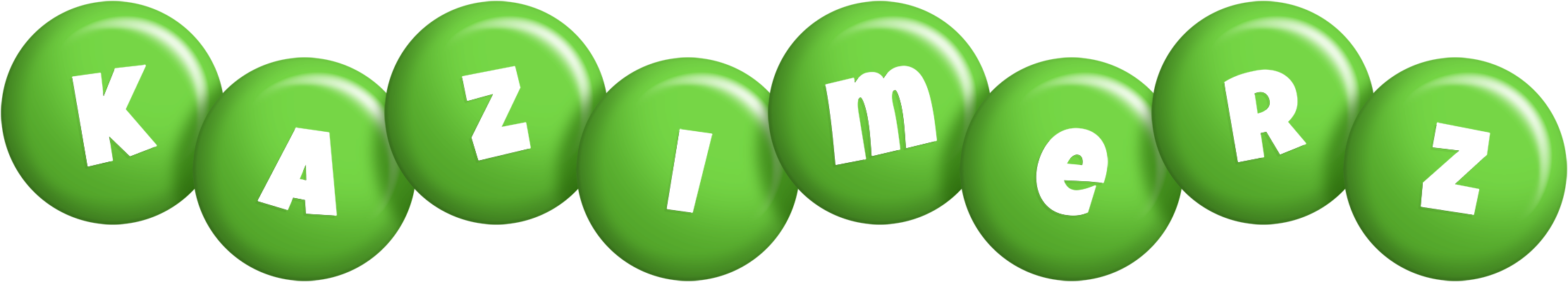 Kazimerz candy-green logo