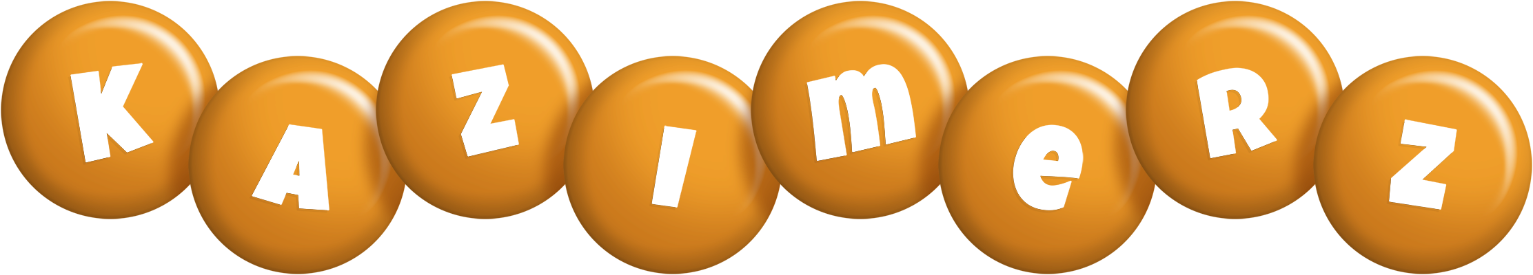 Kazimerz candy-orange logo
