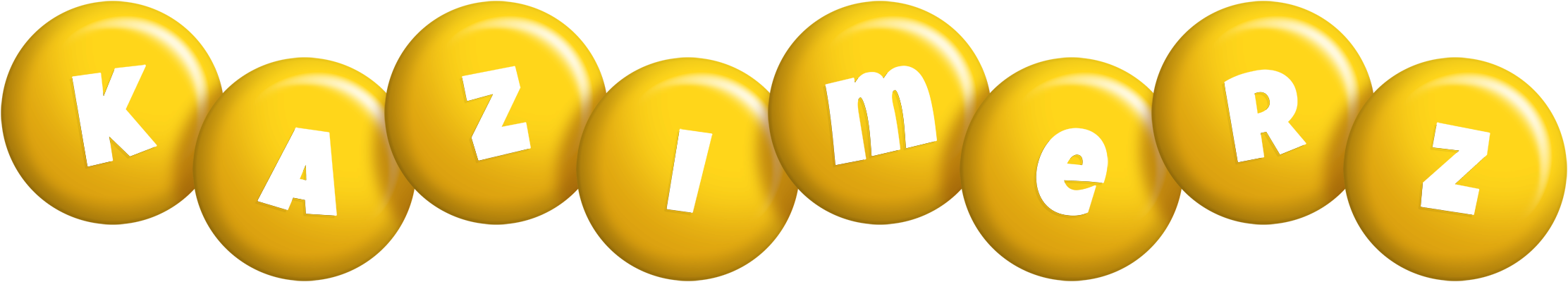 Kazimerz candy-yellow logo