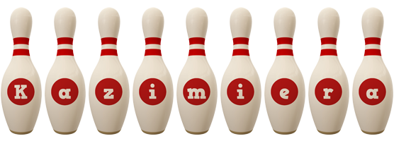 Kazimiera bowling-pin logo