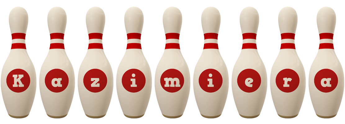 Kazimiera bowling-pin logo