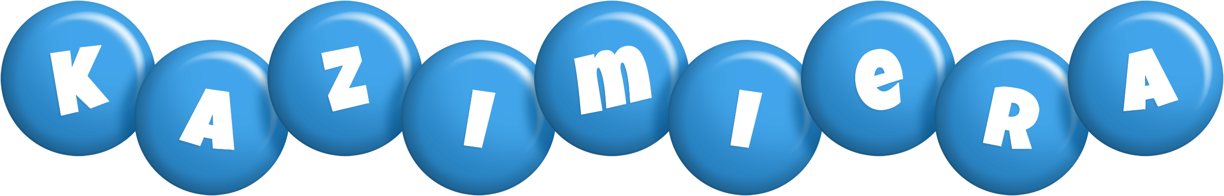 Kazimiera candy-blue logo