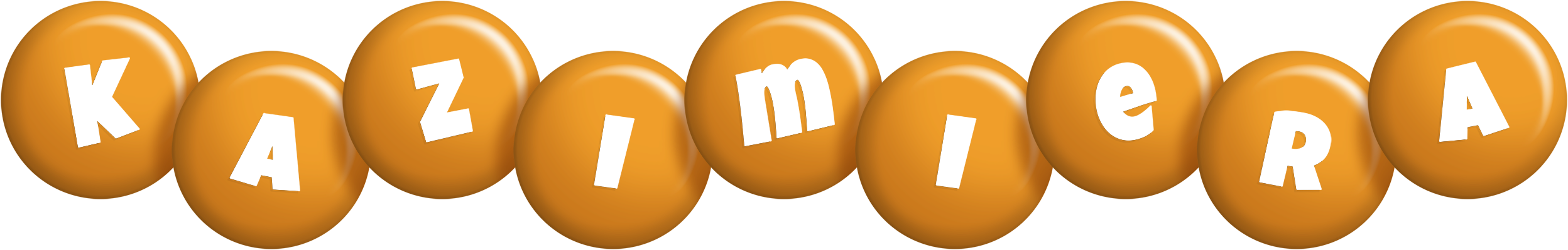 Kazimiera candy-orange logo