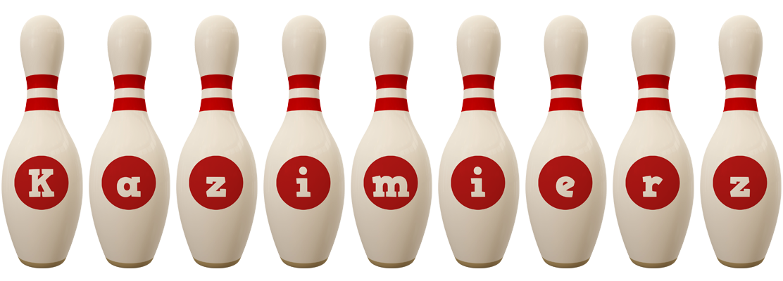 Kazimierz bowling-pin logo