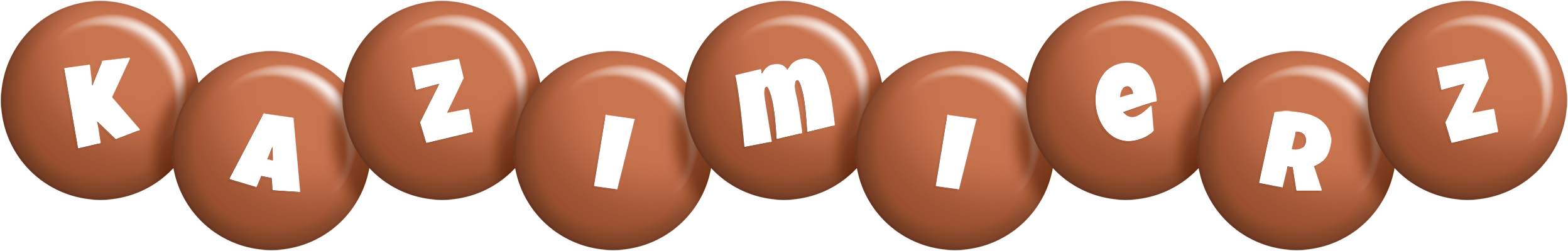 Kazimierz candy-brown logo