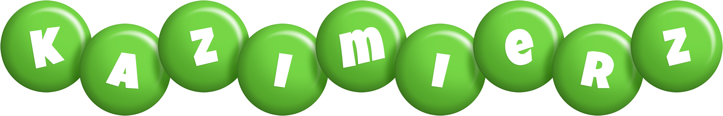 Kazimierz candy-green logo