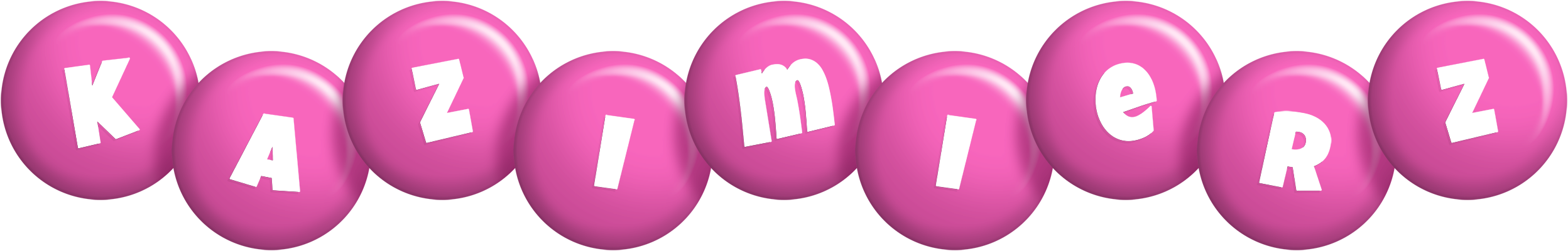 Kazimierz candy-pink logo
