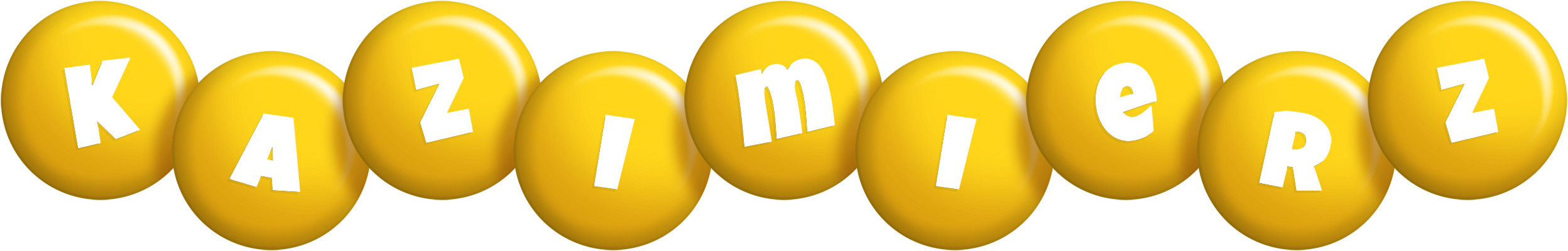 Kazimierz candy-yellow logo