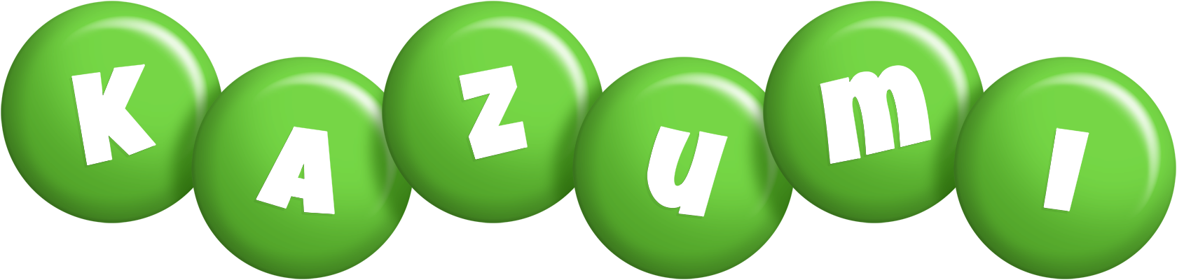 Kazumi candy-green logo