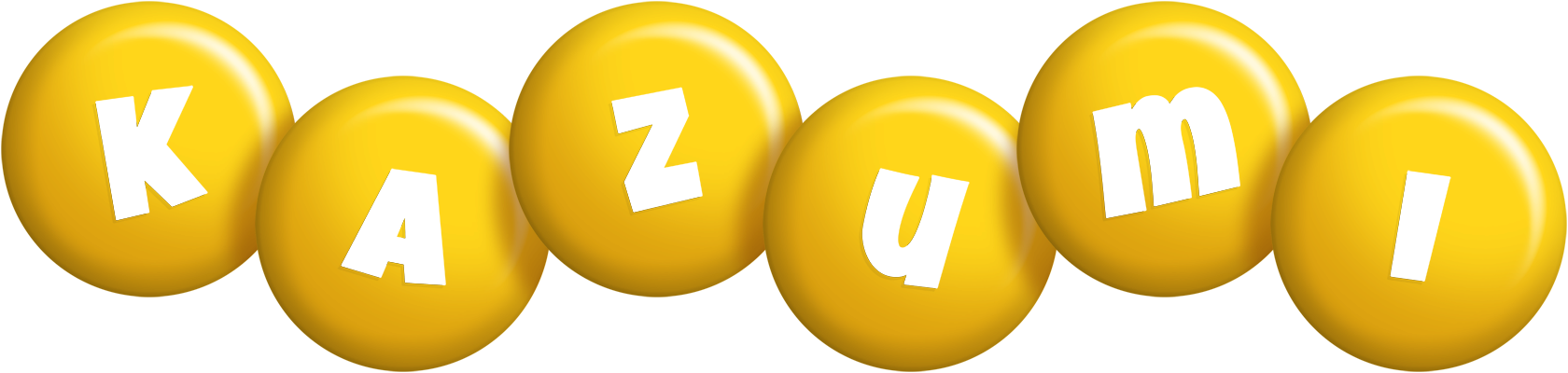 Kazumi candy-yellow logo