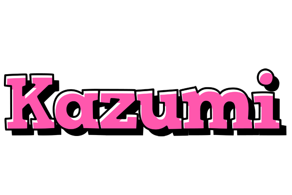Kazumi girlish logo