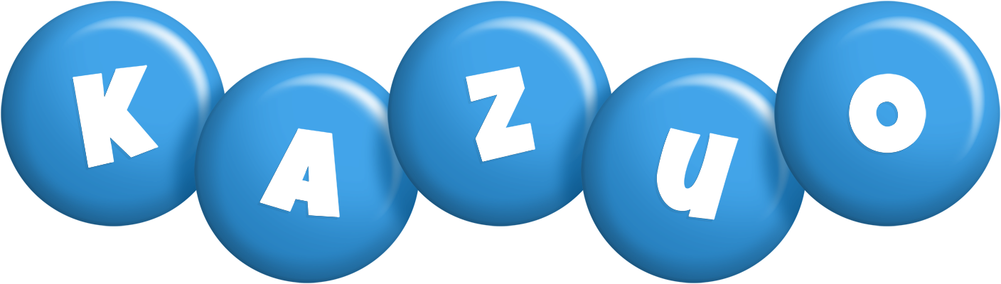 Kazuo candy-blue logo