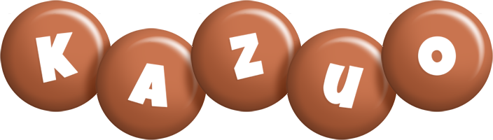 Kazuo candy-brown logo