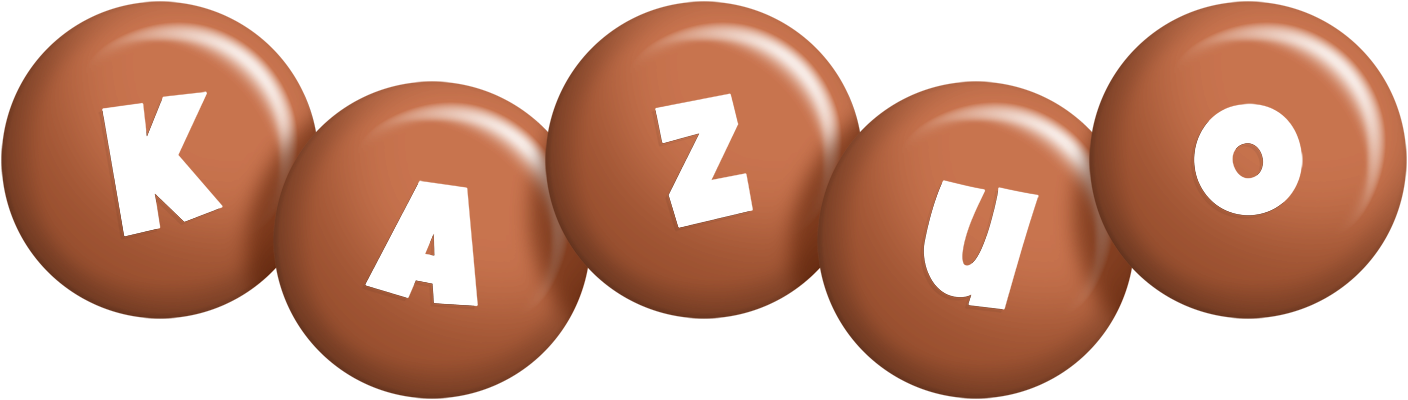 Kazuo candy-brown logo