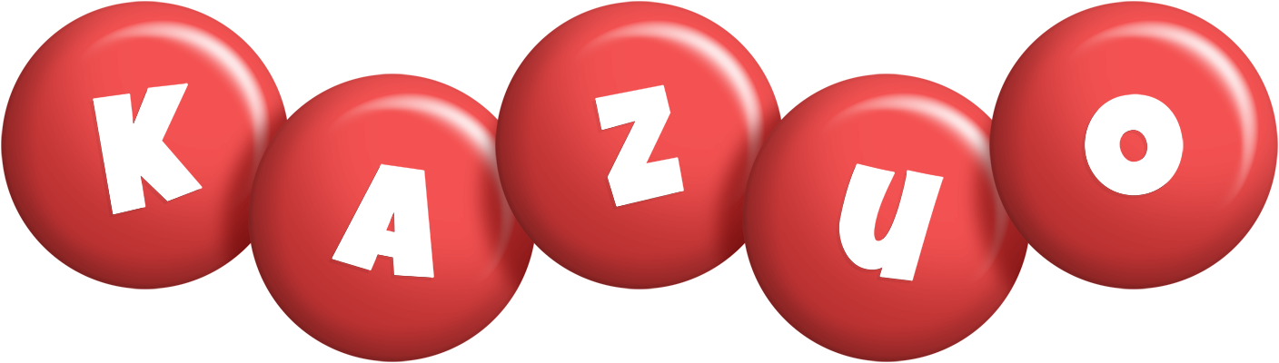Kazuo candy-red logo
