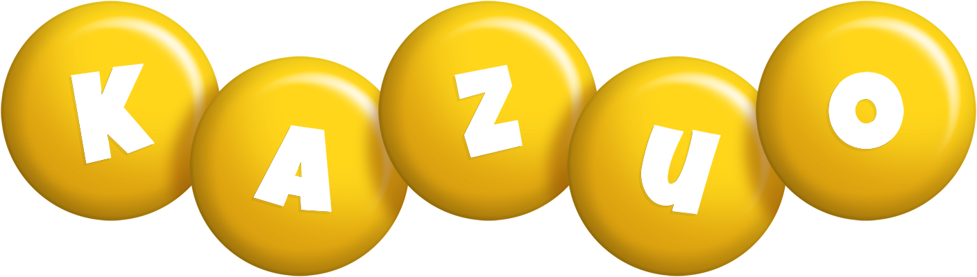 Kazuo candy-yellow logo