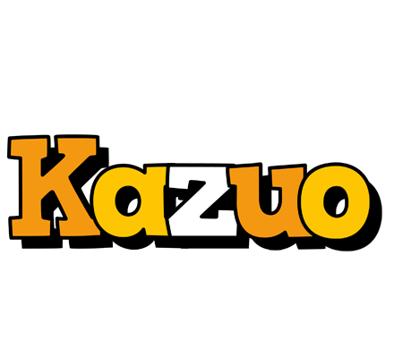 Kazuo cartoon logo