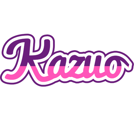 Kazuo cheerful logo