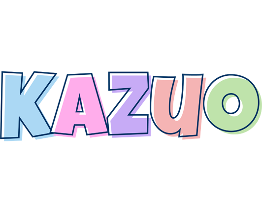 Kazuo pastel logo