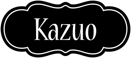 Kazuo welcome logo