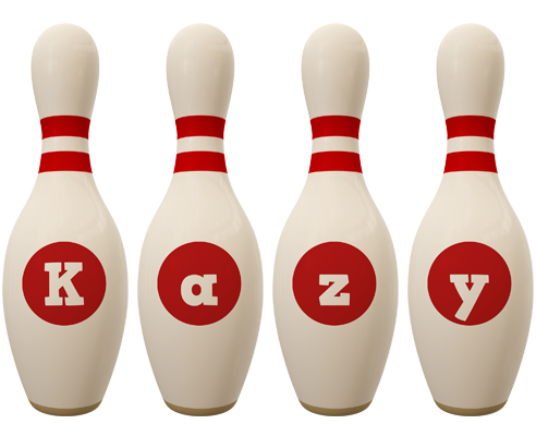 Kazy bowling-pin logo