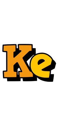 Ke cartoon logo