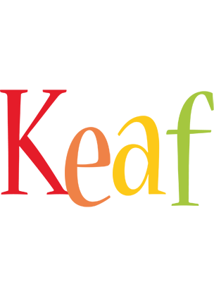 Keaf birthday logo
