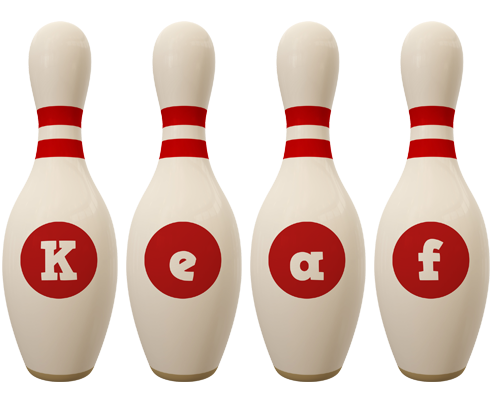 Keaf bowling-pin logo